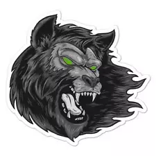 Werewolf Wolf, Vinyl Decal Sticker, Indoor Outdoor, 3 Sizes, #8074