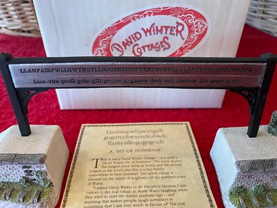 DAVID WINTER A Bit of Nonsense, NEW, Mint, Original Box w/COA