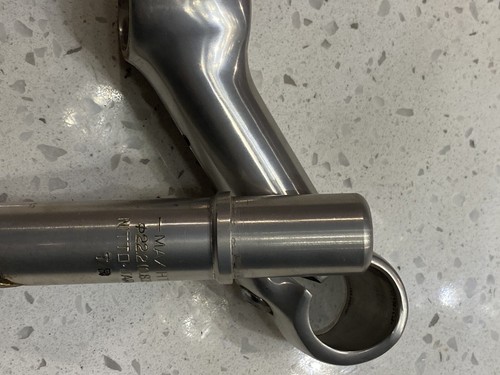 Nitto 1" Rare 2 Piece Quill "Nub" Stem 22.2 Steerer 25.4, Vintage Bridgestone - Picture 11 of 15