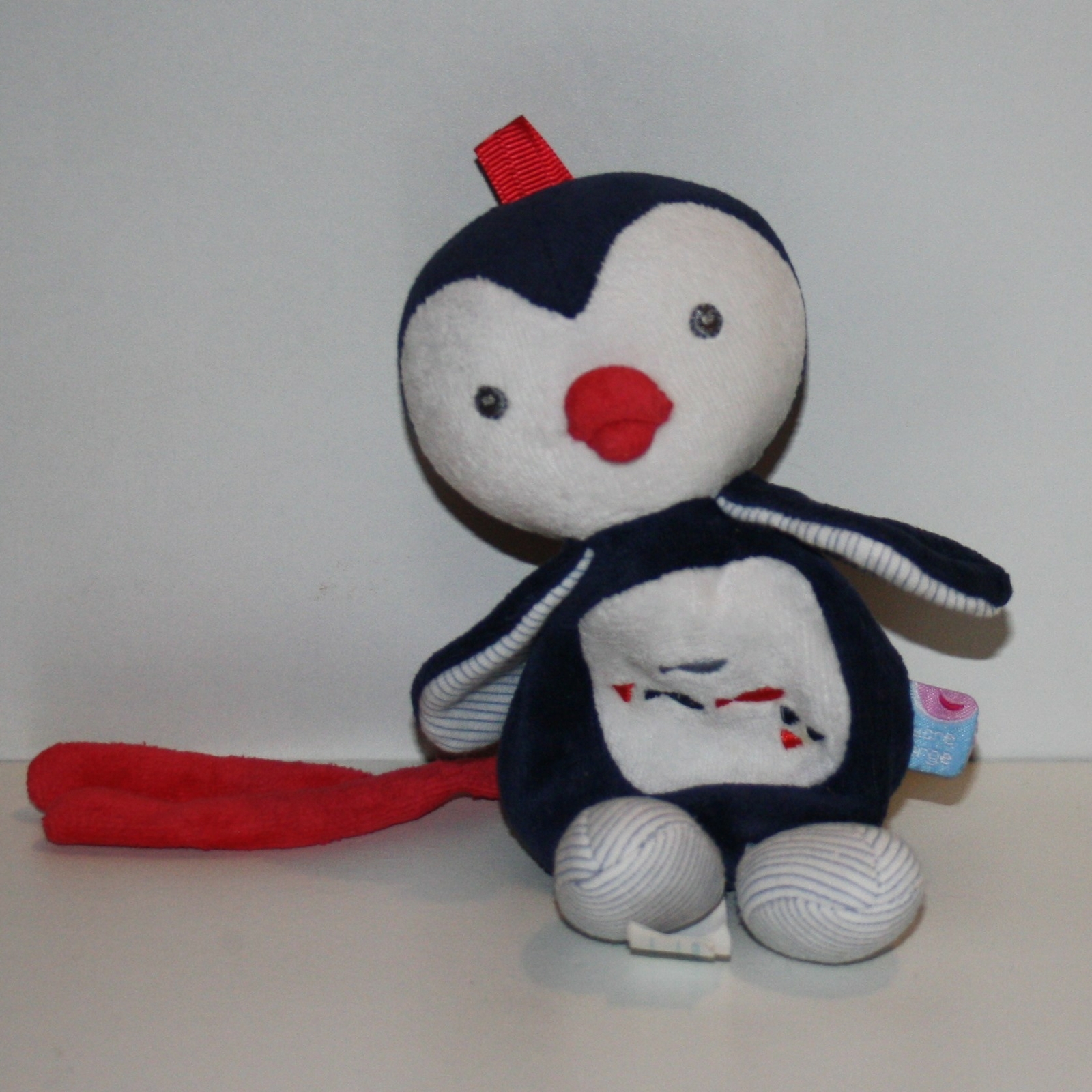 Apricot Lamb Doudou Pingouin Pour Bébé 33 Cm - Peluche Douce Et Réconfortante