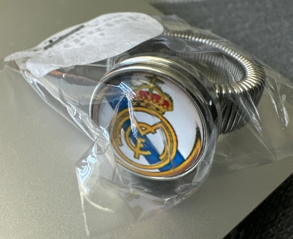 Auténtico Real Madrid Unisex Fútbol Fútbol Fútbol Plata Equipo Anillo Talla Única Foto 2 de 4