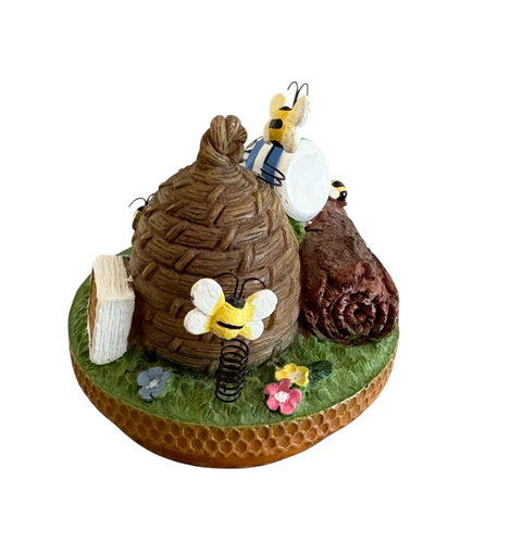 Yankee Candle Garden Honey Bees Flowers Jar Candle Holder Topper Lid Top NOS - Picture 6 of 15