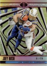 2018 Panini Illusions Clear Shots Red Joey Bosa 81/99 Los Angeles Chargers