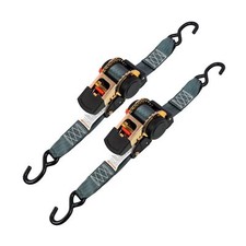 Retractable Ratchet Straps (2 Inch x 10 Feet) – Heavy Duty 2-Pack, ... Fas