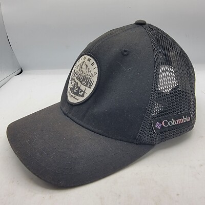 Columbia Pacific Northwest Mens One Size OS Black Trucker Mesh Outdoors Hat  Cap