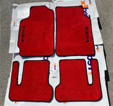 For Honda Civic Crx Floor Mat Carpet Red Black Edge Set Of4 1988-91