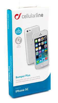 Cellularline Bumper Plus Rahmen Handy Apple iPhone 5C Schutz Case Hülle 331