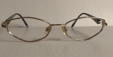 Charmant EU7684 BL Blue Womens Oval Titanium Full Rim Eyeglasses 52-18-140 Japan