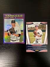 Gerrit Cole PURPLE heritage 2020 insert sp variation + holo american pride