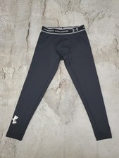 Youth Boys Small Under Armour Coldgear Fitted Black Compression Base Layer