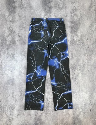 Jaded London Baggy All Over Print Lightning Y2K Hype Skater Pants US30