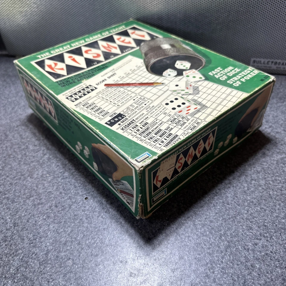 Vintage 1970 Kismet Dice Game Lakeside Industries  Box Score Pad And Cup NO DICE - Image 4 of 4
