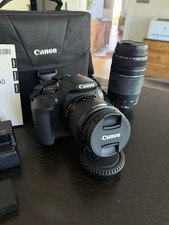 Canon EOS Rebel T7 24.1MP DSLR Camera w/ 18-55mm 75-300mm Lenses RAW