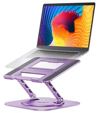 AOEVI Adjustable Laptop Stand, 360  Rotating Base, Ergonomic Foldable for 10-16"