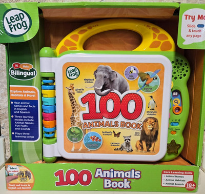 Leap Frog 100 Animals Book - Green