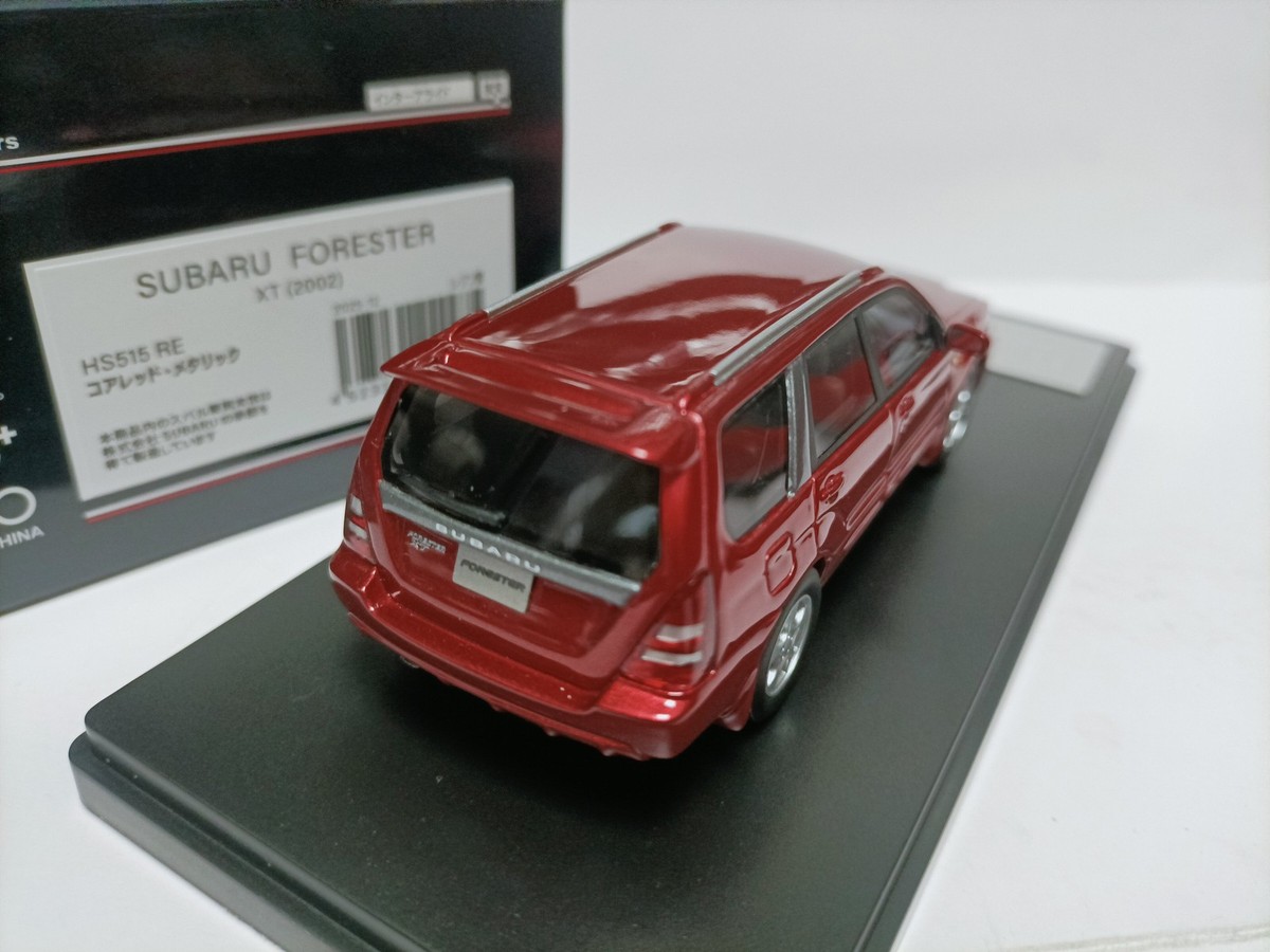 1:43 Hi Story Subaru Forester XT 2002 Red resin car model Quick