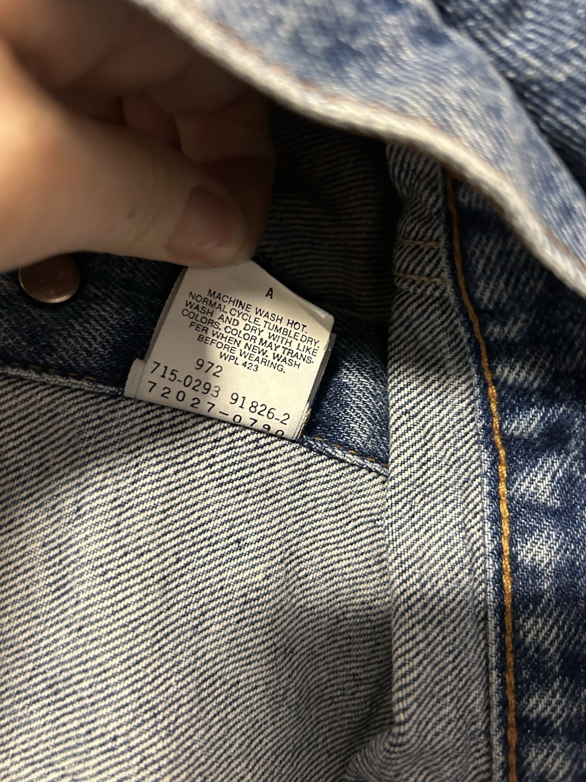 Vintage Little Levis Orange Tab Made in USA Baby Toddler Denim Jacket 2T thumbnail 10