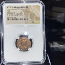 Eastern Roman Empire AE2  393-423AD Honorius NGC Ancient 8558209?155