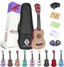 Soprano Ukulele Beginner Pack, 21 Inch Basswood kids Ukuleles Starter Kit wit...