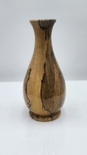 Vintage Myrtlewood Vase Made by "The Wooden Nickel" in Port Orford, Oregon