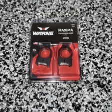 Warne Maxima  201M Horizontal 1" Medium Fixed Steel Picatinny Scope Rings (52)