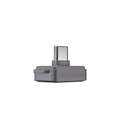 ADAM elements iKlips S USB-C Fingerprint SSD 256GB External Storage iPhone iPad