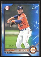 Dauri Lorenzo 2022 Bowman Prospects Blue /150 #BP-11 Houston Astros