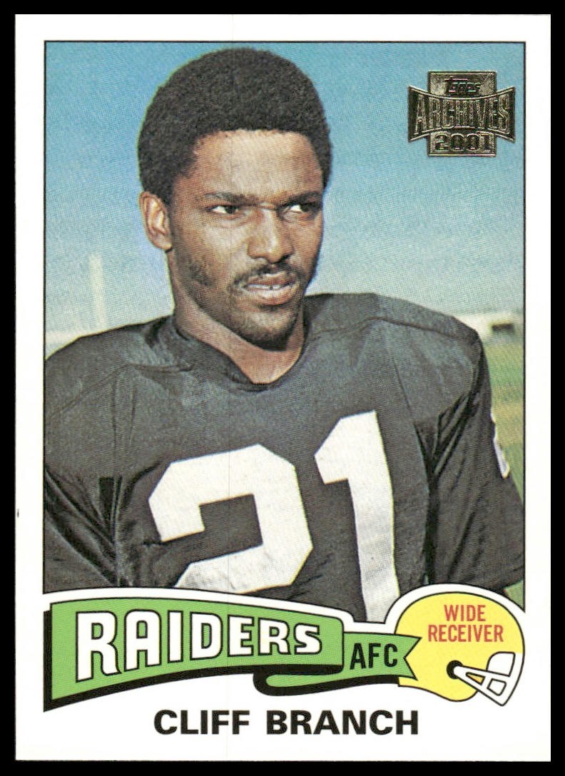 Cliff Branch 2001 Topps Archives #17 Oakland Raiders