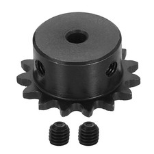 25 Chain Roller Sprocket 5mm Bore 33.5mm OD, 15 Tooth with Set Screws