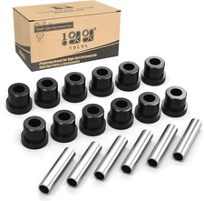 10L0L Golf Cart Spring Bushing Kit-Rear Leaf Springs Shackles Black 