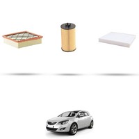 Hoffcar Wartungskit - 3 Filter FüR Opel Astra J, Gtc, Sw 1.4 16V Turbo Lpg 103K