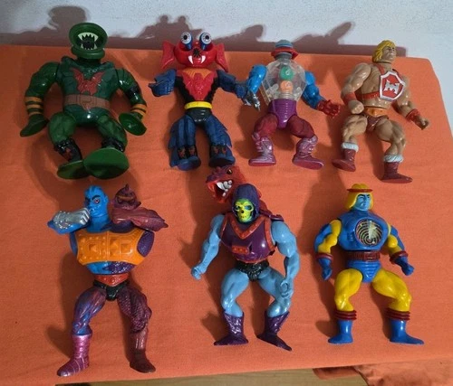 Vintage He-Man Masters of the Universe Action Figures Lot of 7 Dragon Skeletor
