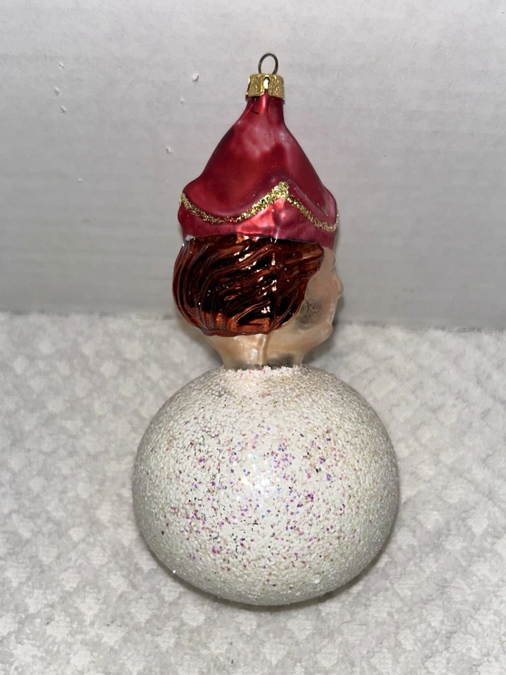 Винтажное стеклянное украшение для рождественской елки Christopher Radko Prince on Ball 1991 5 дюймов - Изображение 3 из 4