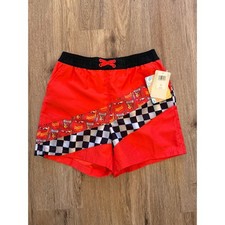 Lightning McQueen Cars Swim Trunks Boys Size 11-12 UPF 50 NWT