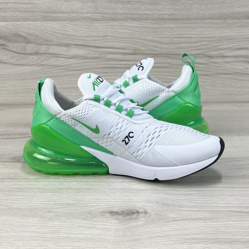 Nike Air Max 270 White Green Shock New AH6789-117 Women’s 11.5 / Mens 10 - Picture 6 of 9