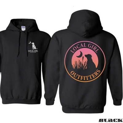 Outfitters Hoodie - Featuring Front Dog And Moon Logo, Hunting Hoodie