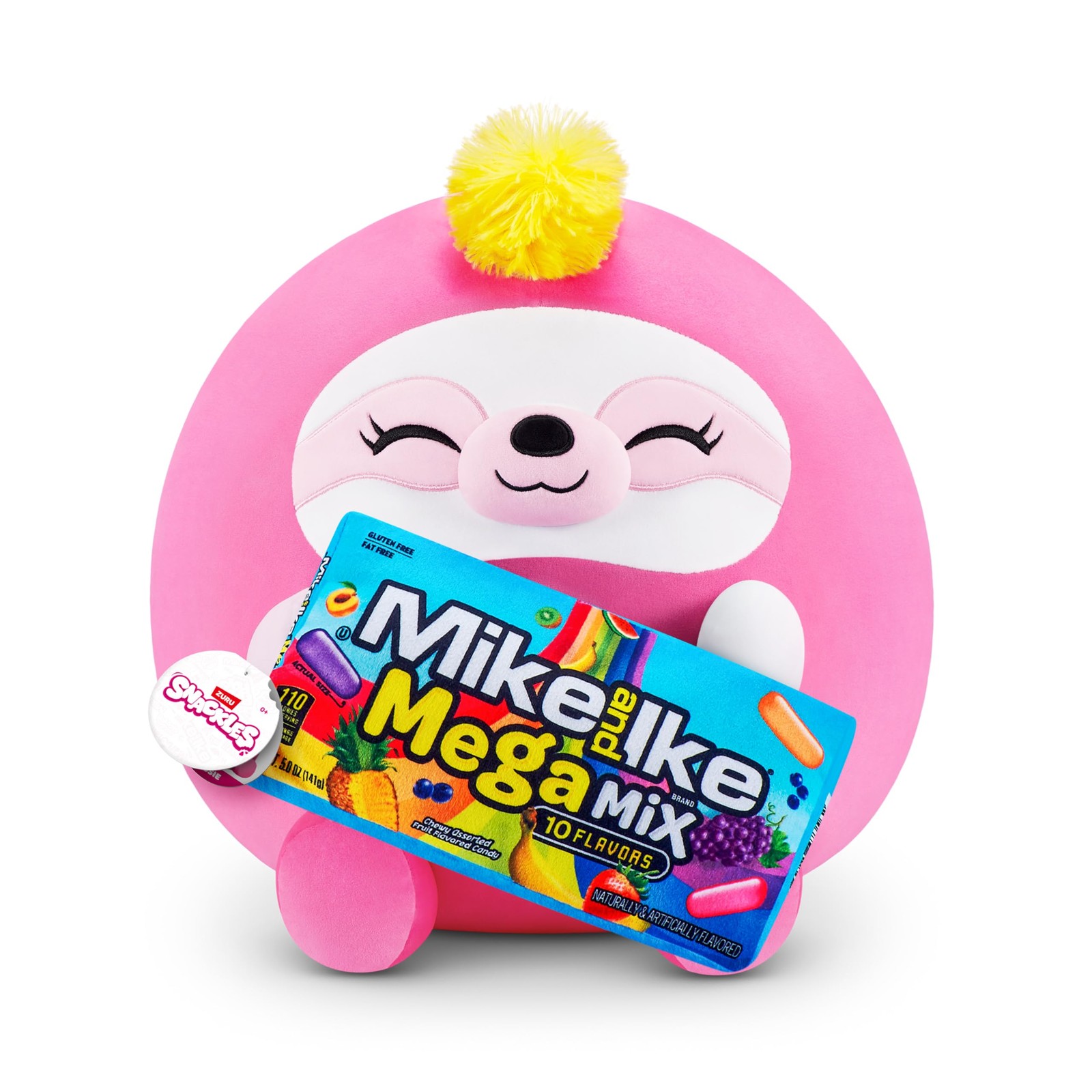 Закуски Супер размера, 35 см, Ленивец (Mike - Ike), от ZURU Cuddly Squishy Comfort 3