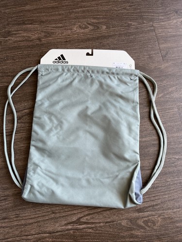 adidas Alliance II Sackpack Silver/ Green/ White Bag NEW W/TAGS LARGE +FREE๐๐ - Picture 2 of 9