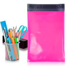 Hot Pink Poly Mailers 9x12" - 100 Pack Waterproof Self-Seal Shipping Bags