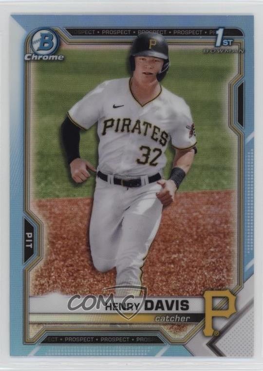 2021 Bowman Draft Chrome Sky Blue Refractor Henry Davis #BDC-48 09xy
