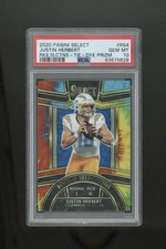 Justin Herbert 2020 Select Rookie Selections Tie-Dye Prizm Card #/25 PSA 10