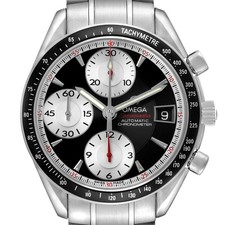 Omega Speedmaster Date 40 Steel Black Dial Mens Watch 3210.51.00 Box Cards