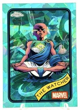 2025 Topps Chrome Marvel Sapphire Edition The Watcher Aqua Sapphire /75 #28
