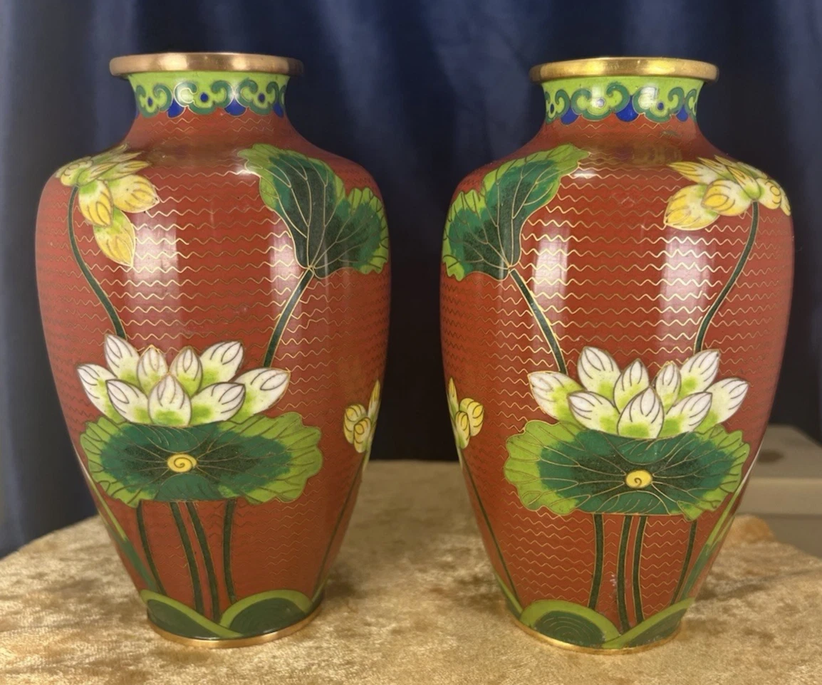 景泰蓝花瓶| eBay