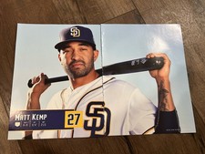 MART KEMP 11 x 16 Photo Pinup SAN DIEGO PADRES MLB BASEBALL BRANDON MAURER