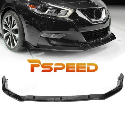 Gloss Black For 2016-18 Nissan Maxima GT-Style GT-Style Front Bumper Spoiler Lip