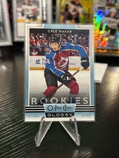 2019-20 O-Pee-Chee Cale Makar Glossy Blue Rookie Card RC #R-1 Avalanche/canada. rookie card picture