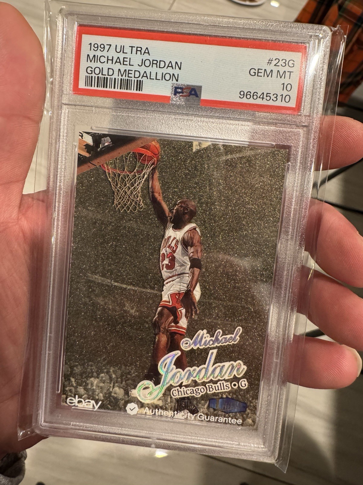 1997 Ultra #23G Michael Jordan Gold Medallion PSA 10 Low Pop