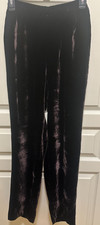Giorgio Armani Le Collezioni Black Velvet Pants Womens Small - 26"W, 31"Inseam