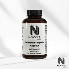 Curcuma 95% Curcumin + Piperin 60 Kapseln vegan – NOVYRA LABS